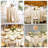 Paquet de 12 nappes en satin champagne 120 pouces - Nappe ronde soyeuse de qualité supérieure