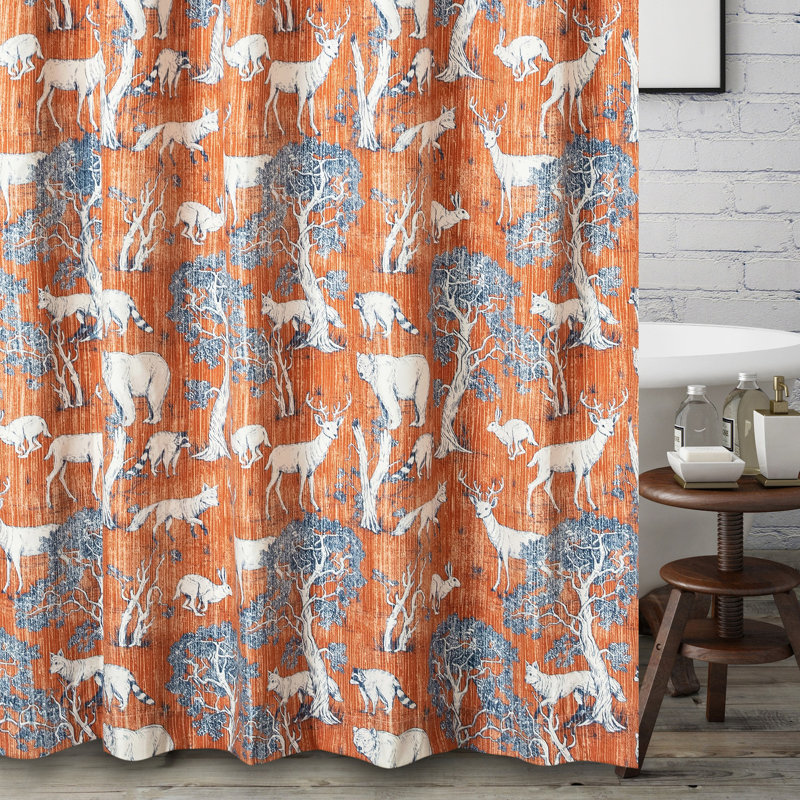 Rideau de douche simple Menagerie Toile