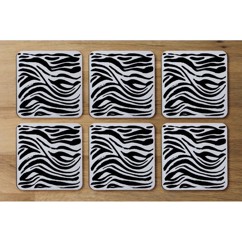 Square 6 Piece Coaster Set