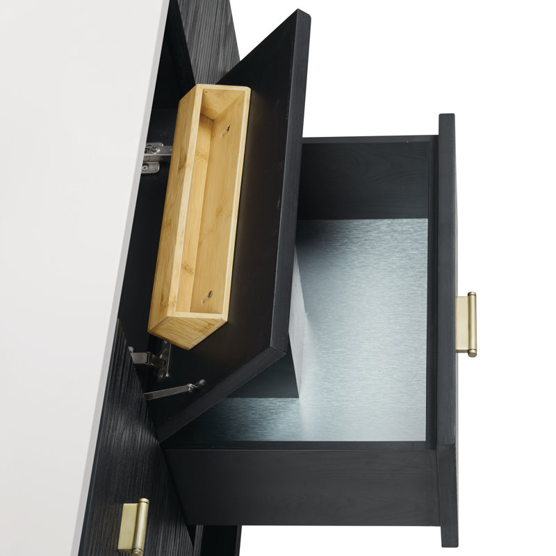 Lucian 48'' W Single Vanity, Black