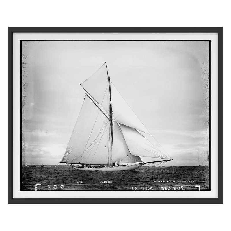 «Open Seas 9» par THE Studio - reproduction de cadre photo simple, Cadre noir, H 36 po x l 44 po