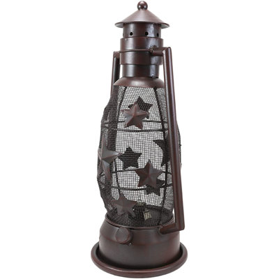 15.25'' H Metal Tabletop Lantern
