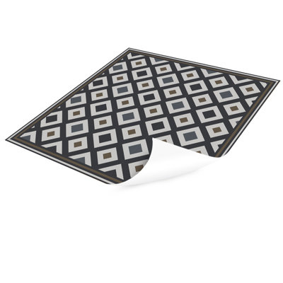 Mikesell Non-Slip Geometric Doormat