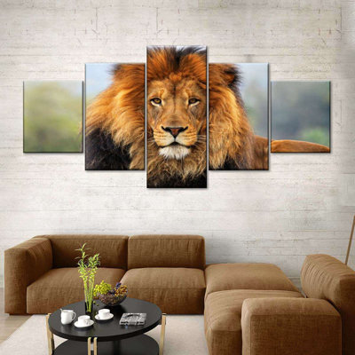 Proud Lion - ensemble de 5 toiles tendues