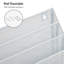 Rangement de fichiers vertical Mind Reader, organisateur de bureau, fixation murale, métal, L 12,5 po x l 3,75 po x H 11,5 po-49518537