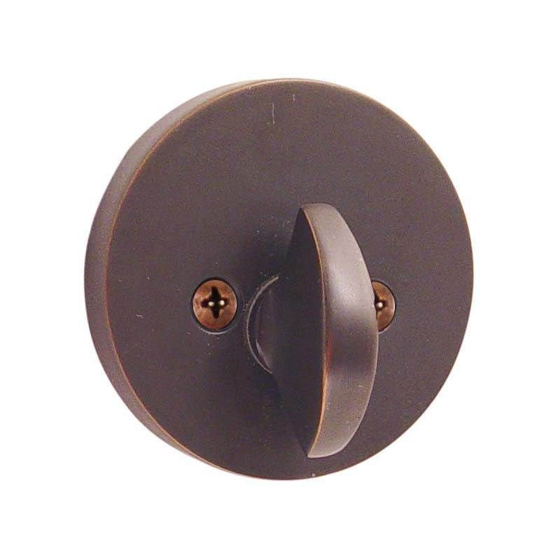 Modern Single Sided Deadbolt Polished Nickel Lifetime Finish, Oil Rubbed Bronze