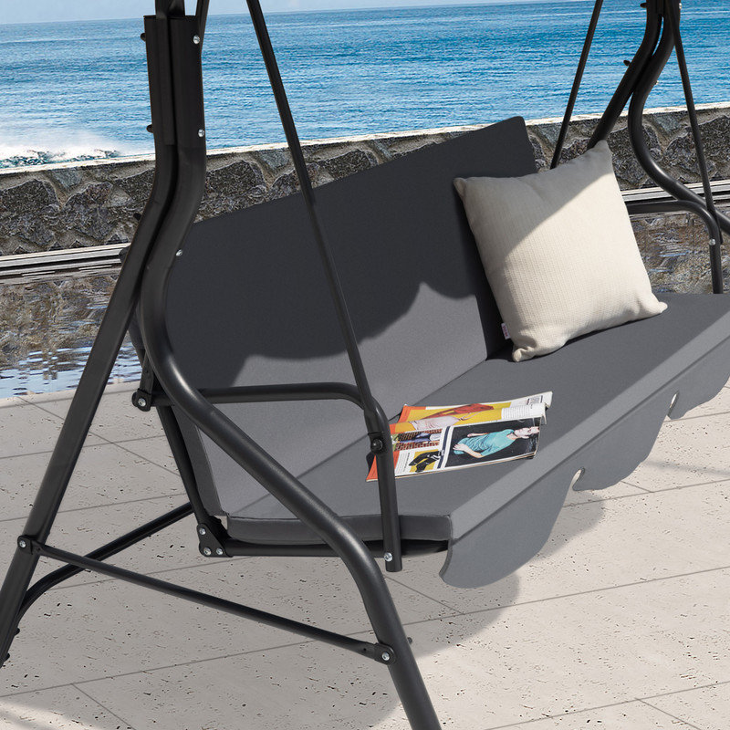 3 Person Porch Swing with Canopy