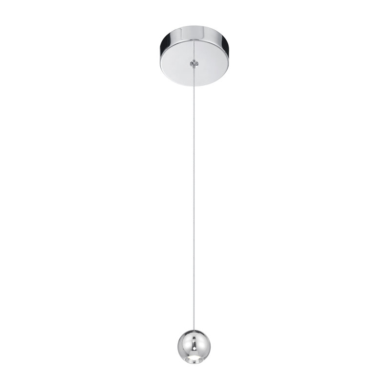 George Kovacs Itty 1 Light LED Mini Pendant, Chrome