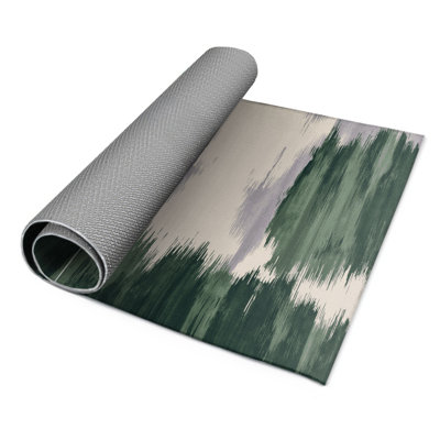 Watercolor Beige Indoor and Outdoor Area Rug