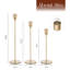 Porte-bougies dorées, ensemble de 30 grands chandeliers en métal pour centre de table de mariage-1034675768