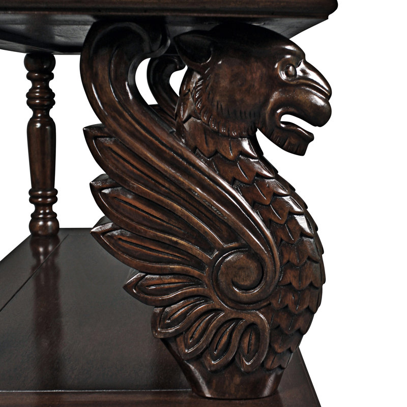 Lord Raffles Gothic Revival Mahogany Sideboard with Winged Lions