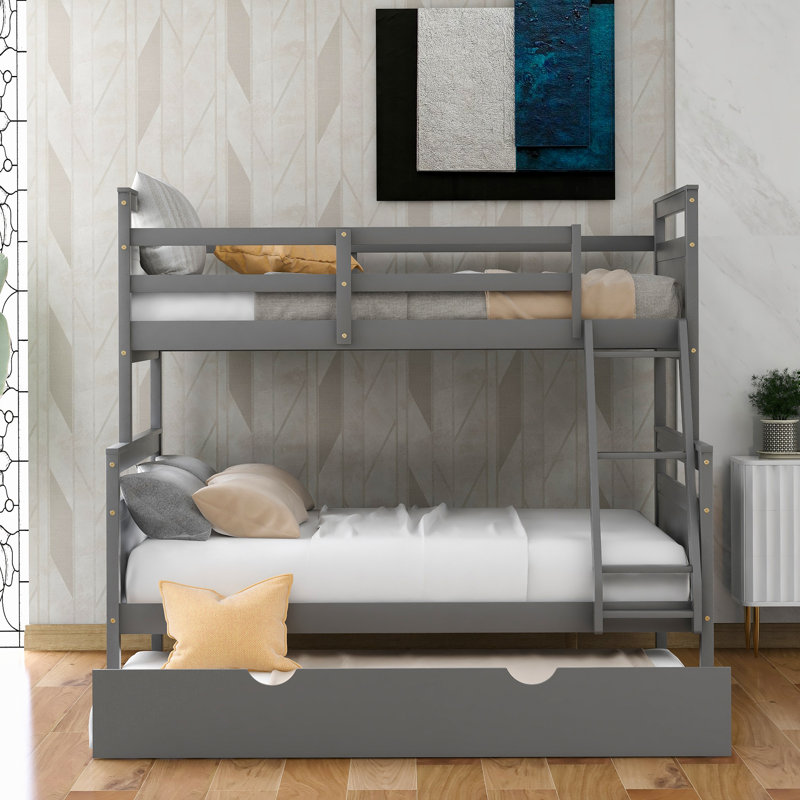 Lit plateforme double Gallatin, gris