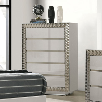 Ventnor Glam Chest, Gray