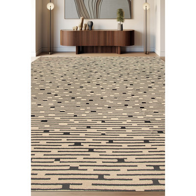 Tapis rectangulaire fossile / sable