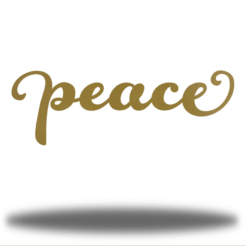 Estabanez Peace Décor, Or, H 6 po x l 18 po x P 0,01 po
