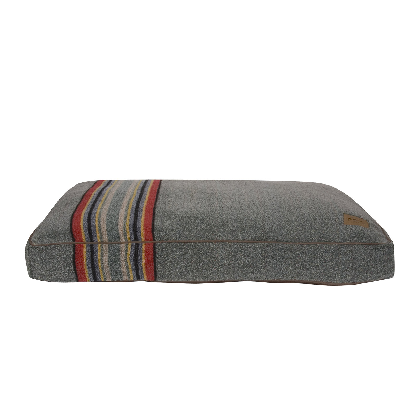 Pendleton Vintage Camp Pet Napper Dog Bed with Removable Cover, Large (40" W x 32" D x 4" H), Heather Green