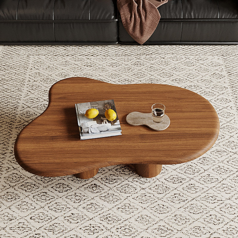 Table basse en bois Mid-Century Modern, Brun