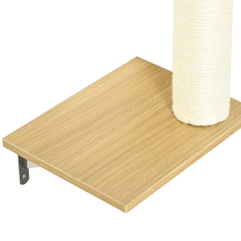 Étagère à chat avec 8 niveaux, aire de jeu murale pour chat avec hamacs