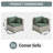 Zoea Outdoor Patio Sofa with Removable Cushions (Set of 2)-1190684182