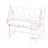 Loft Bed with Canopy, LED String Lights and Built-in Bookshel-1296832011-1296832020