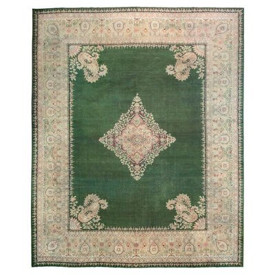 Tapis Amritsar indien du 19e siècle 12 pi 0 po x 14 pi 9 po