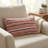 Berry Crush Striped Linen Reversible Throw Pillow-89559256