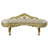 Camille Upholstered Bench in Gold