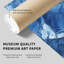 «Abstract Blue Marble Geode VII», reproduction d'art moderne sans cadre-524147039