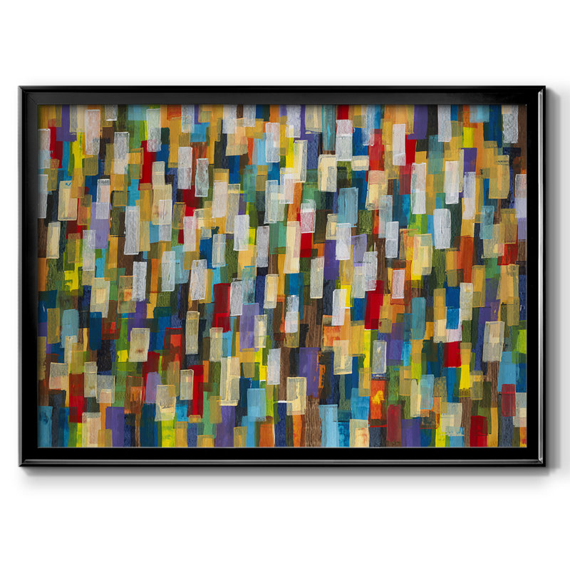 Confetti II, toile tendue avec cadre_OJAR3233, Noir, H 18 po x l 26 po x P 1,5 po