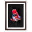 Eye-Catching Red and Blue Fish - Framed Print-56843083-56843081