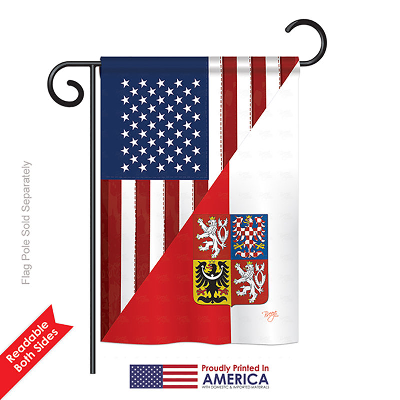 Drapeau d'américano-américain en polyester 2 faces, H 18 po x l 13 po