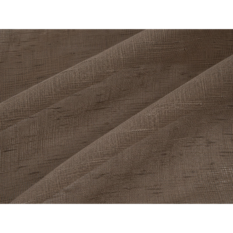 Belarmino Semi Sheer Curtain Single Panel, 54" x 84", Coffee
