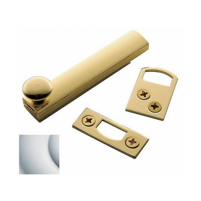 Surface Bolt, Satin Black, 0.8" H x 2.5" W x 0.8" D
