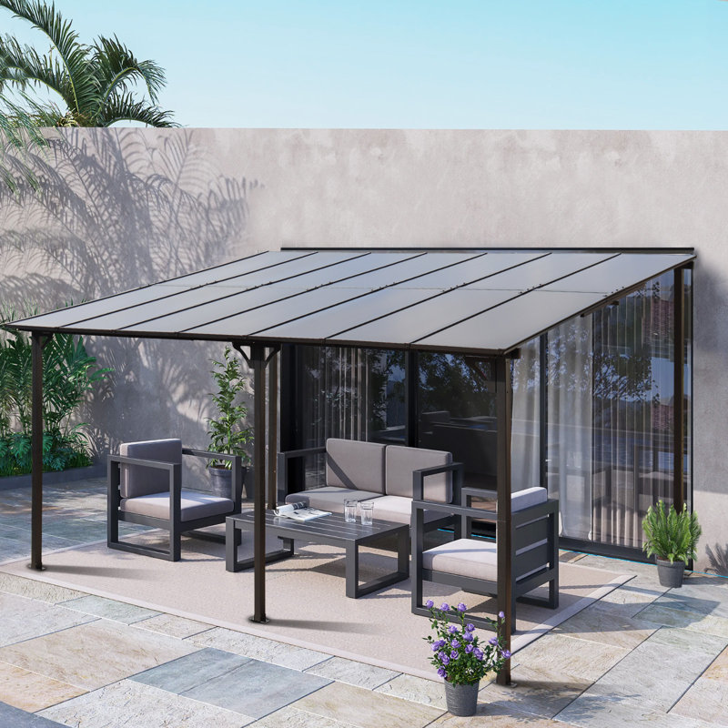 Pavillon de jardin d'extérieur Pergola, L 14 pi x P 10 pi
