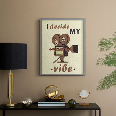 Movie Time III Framed Print - Solid Wood