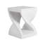 Table d'appoint d'extérieur en marbre moderne à base torsadée et tacheté Terrazzo