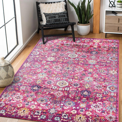 Soft Medium Pile Area Rugs Living Room Carpet Pad Oriental Vintage Rug Non Slip Entryway Rug 7663