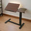 Table de chevet, bureau de chevet pliant, support pour ordinateur portable mobile, table de lit inclinable avec roulettes