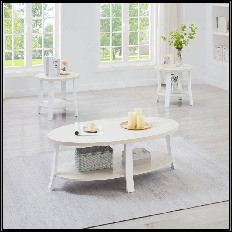 Ensemble de tables basses 3 pièces Contemporary