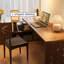Bureau de direction en L en bois massif avec tiroirs-809294295-809294284