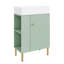 Petit meuble-lavabo avec lavabo simple en céramique-414888836