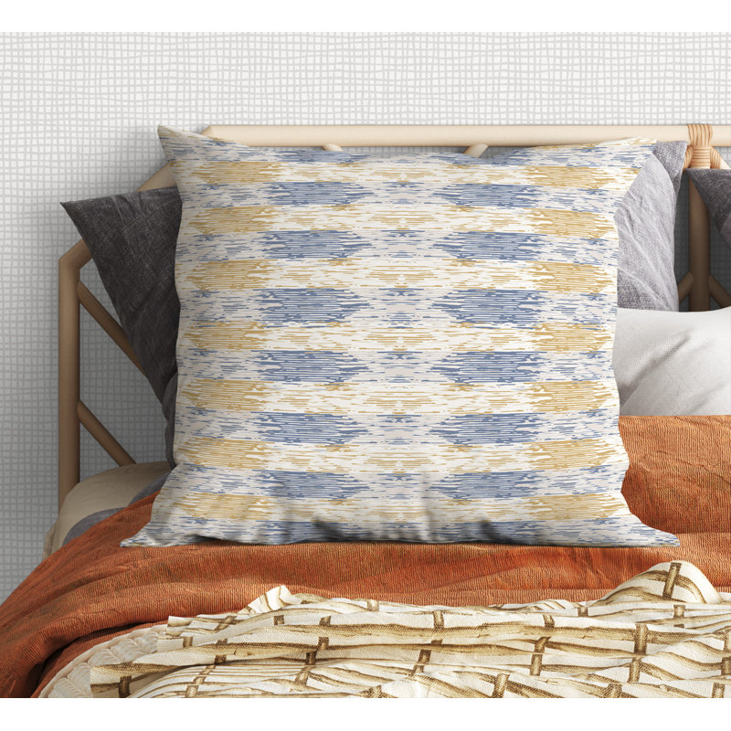 Geometric Outdoor Reversible Throw Pillow, 16" x 16"