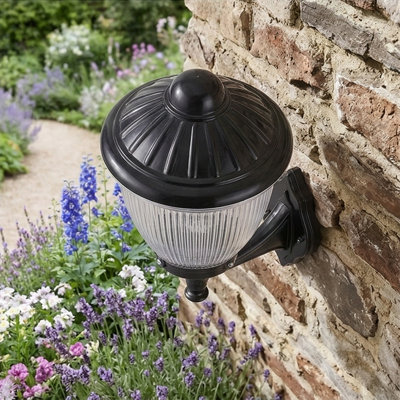 Classic Ribbed Bell Outdoor Wall Sconce