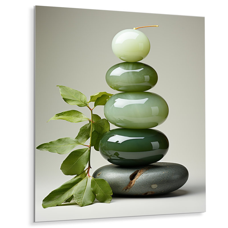 Pierre verte spirituelle verte 3 - Art mural en pierre pierre spirituelle, H 40 po x l 30 po x P 1,5 po