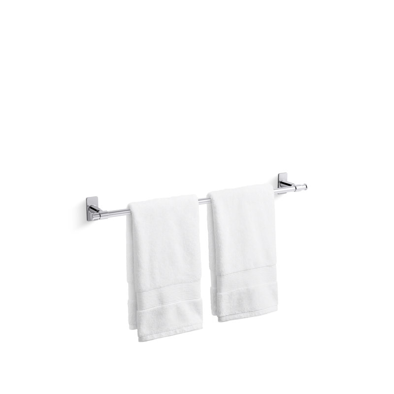 Castia by Studio McGee Towel Bar, Polished Chrome, 2.5" H x 24" W x 3.25" D