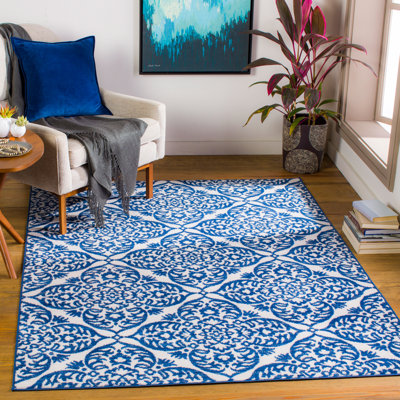 Tapis bleu Roundhay