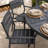 6-Person Round Patio Dining Set With Stackable Chairs-1948938033