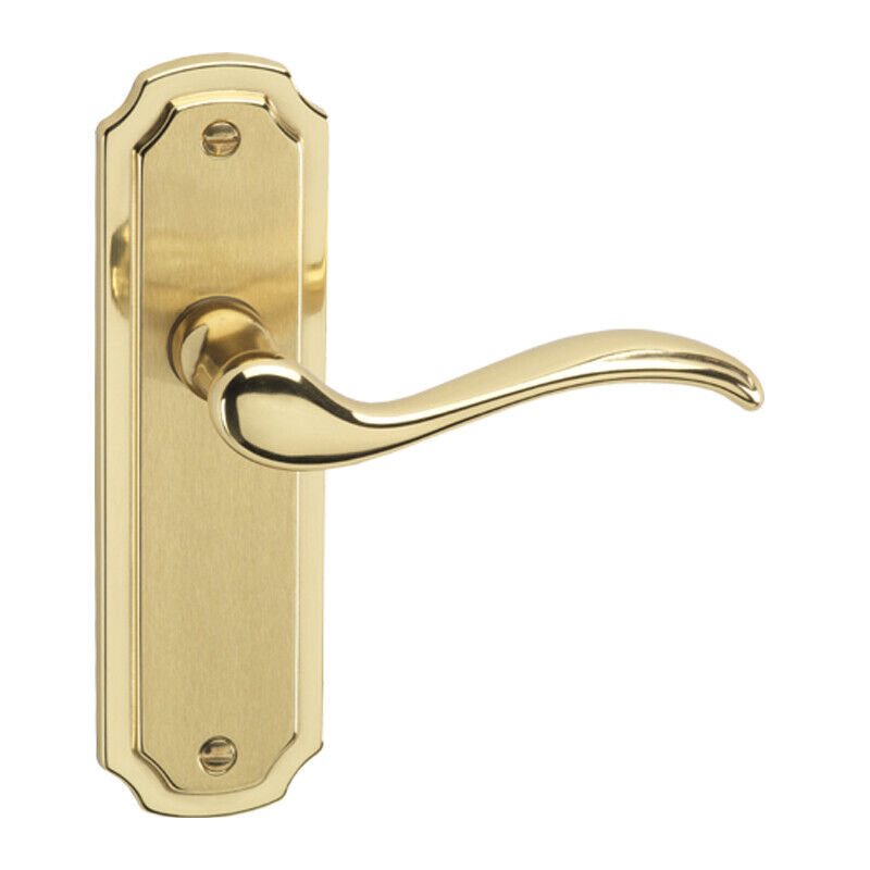 Door Handle, Polished Brass