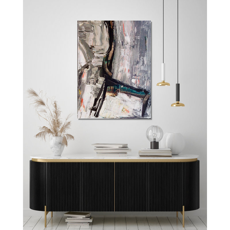 Achair Print by John Beard, Black Framed Canvas, 25.5" H x 21.5" W x 1.75" D
