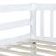 Lit double superposé double avec 2 tiroirs en blanc - détachable, bois d'hévéa de qualité, mesures en bois blanc, conception détachable,-1889220655